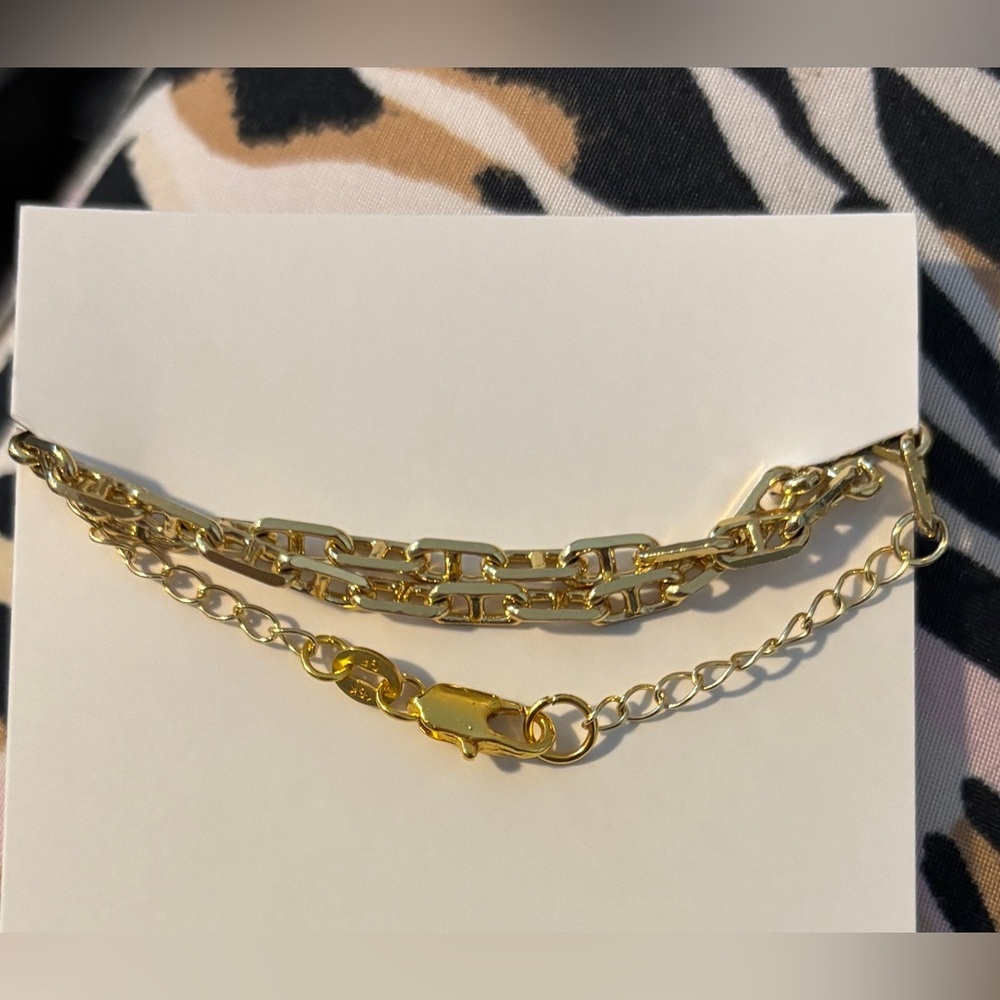 Hawaiian Cone Shell Mariner chain choker necklace gold fill Maui mermaid beach - Picture 5 of 5